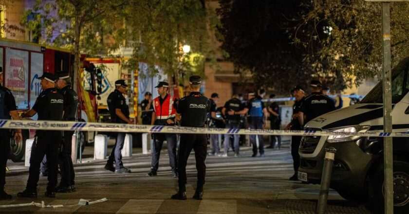 Impactante derrumbe en Madrid: caos en la calle de las Hileras