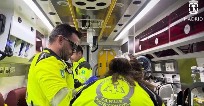 Hombre en estado crítico tras accidente de tráfico en San Blas
