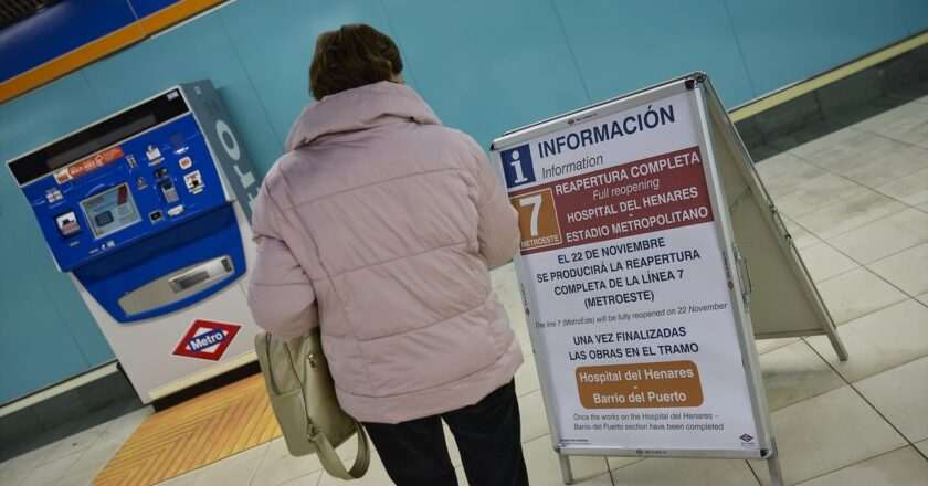La Línea 7B del Metro de Madrid alcanza 3,3 millones de viajeros tras su exitosa reapertura