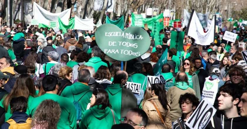 Masiva Manifestación en Madrid este Domingo por la Defensa de la Educación Pública
