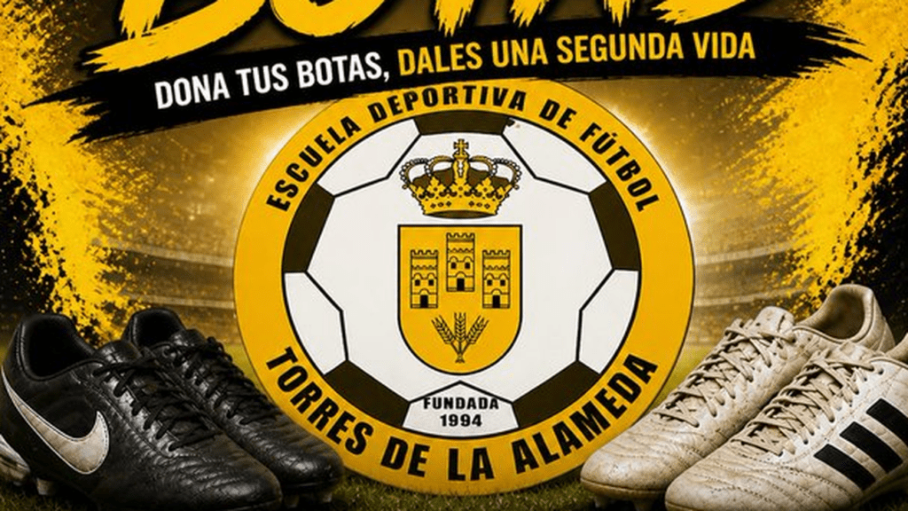 Recogida de Botas de Fútbol en Torres de la Alameda para Apoyar a una Academia en Senegal
