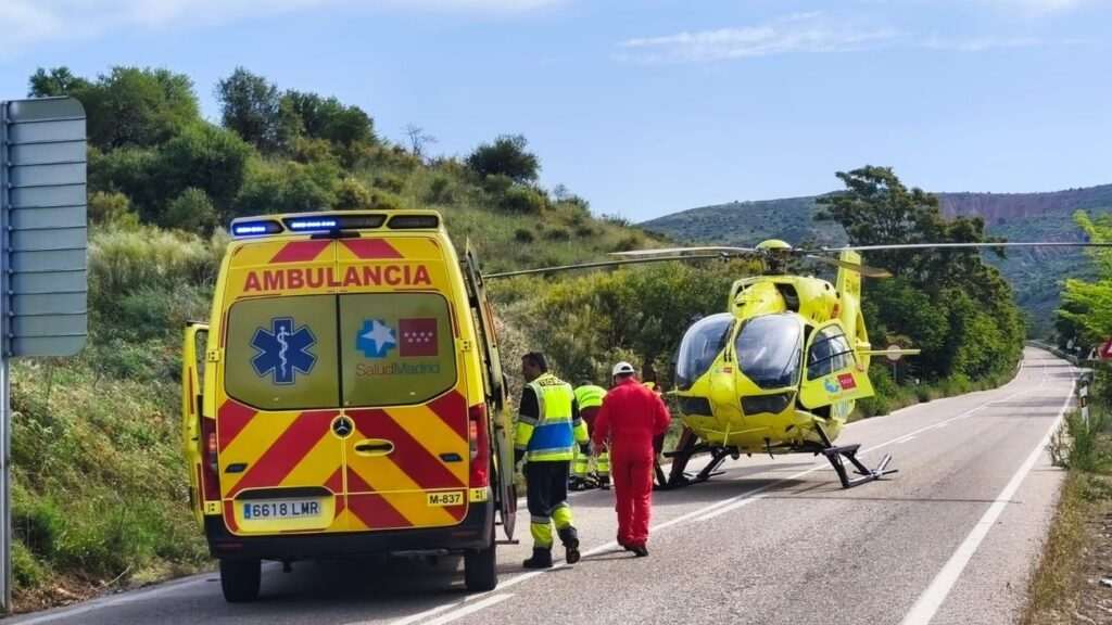 Trágico accidente en la M-134: Motorista fallece tras chocar con un coche en Patones