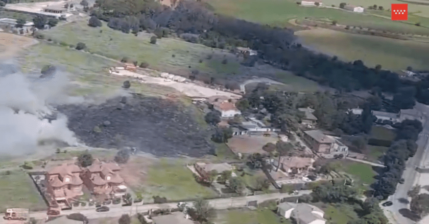 Incendio de Pastos Controlado en Santorcaz: Protección de Viviendas Asegurada