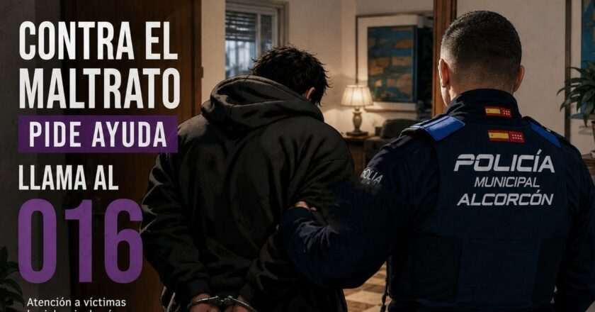 Policía de Alcorcón detiene a agresor que intentó escapar por una ventana tras atacar a su pareja