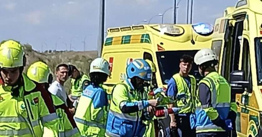 Accidente en la M-50: Cuatro vehículos colisionan y dejan cinco heridos, uno de ellos grave en Paracuellos