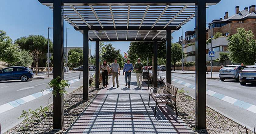 Mejora del Bulevar de la Calle Marie Curie en Las Rozas: Un Espacio Sombreado y Renovado