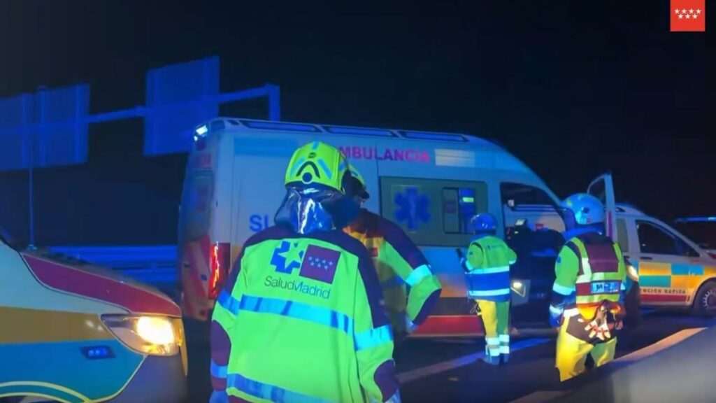 Accidente en la M-407: Dos heridos graves al chocar motocicleta contra coche en Humanes