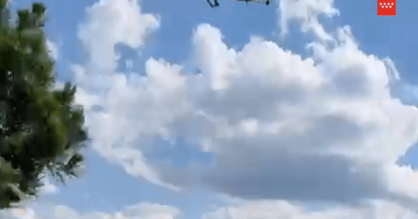 Hombre de 69 años rescatado tras accidente de parapente en Villavieja del Lozoya