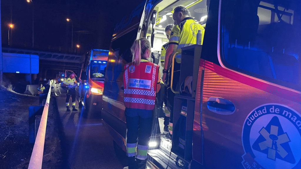 Trágicos accidentes en Madrid: Un fallecido y siete heridos en la A4 y M31