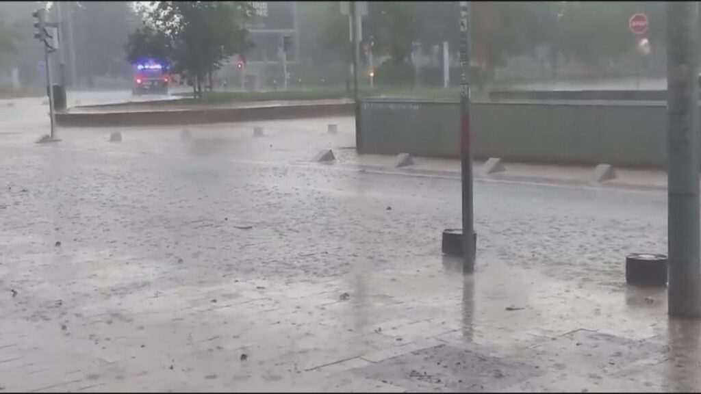 Impactante tormenta de verano sorprende a Madrid en medio de la ola de calor