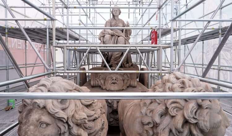 Visitas a la restauración de Cibeles se agotan rápidamente