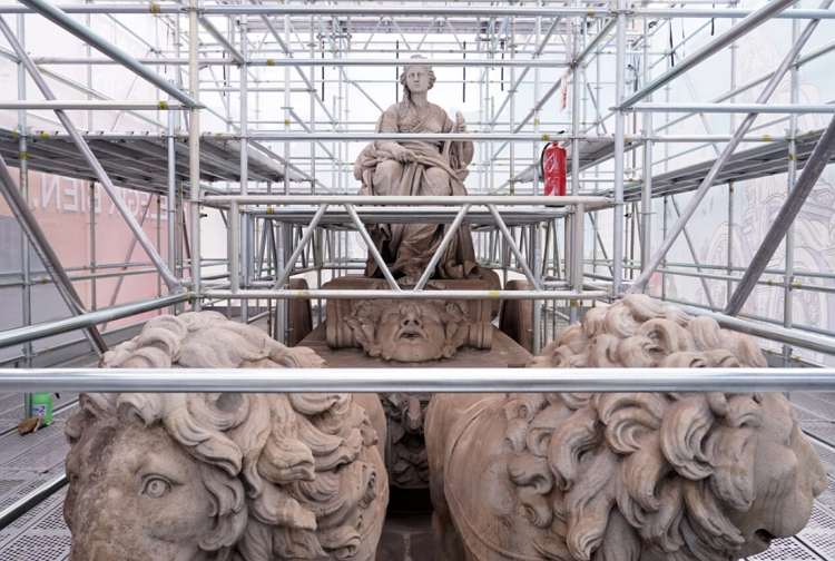 Visitas a la restauración de Cibeles se agotan rápidamente