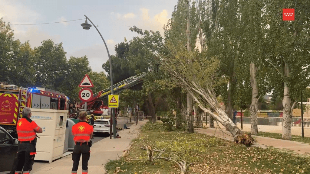 Tormentas en Madrid: más de 70 intervenciones de bomberos