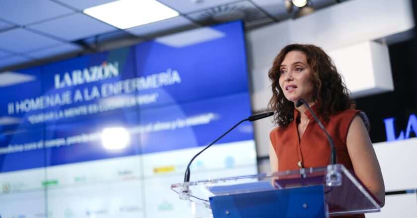 Díaz Ayuso destaca la importancia de la Enfermería en la creciente crisis de salud mental en la sociedad actual