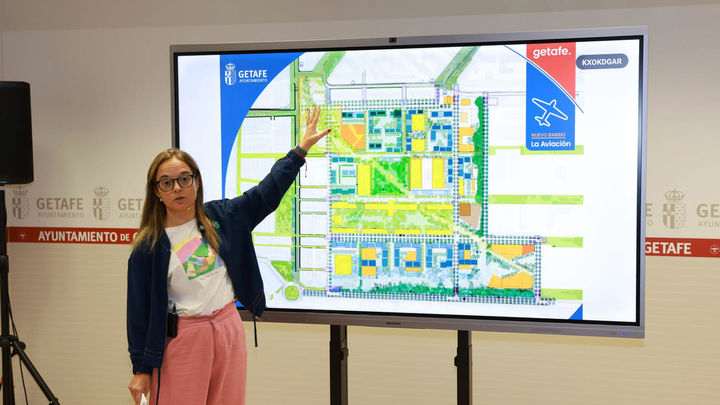 Inauguración del nuevo barrio de La Aviación en Getafe con su ‘supermanzana’