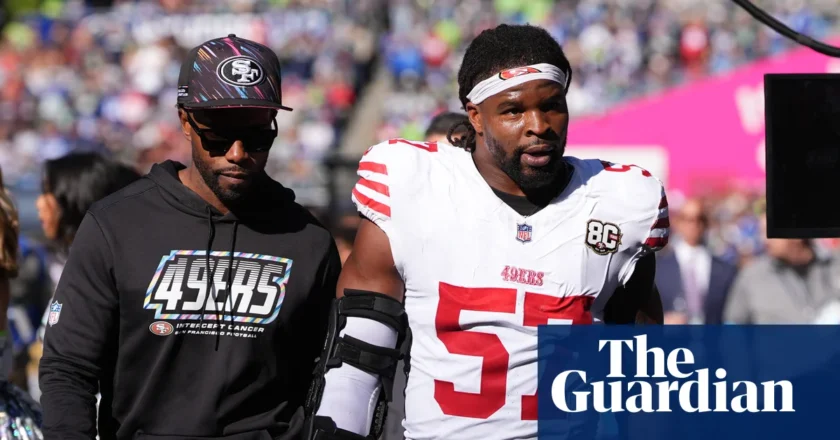 Dre Greenlaw, jugador de los 49ers, suspendido tras cabezazo que dejó a oponente herido